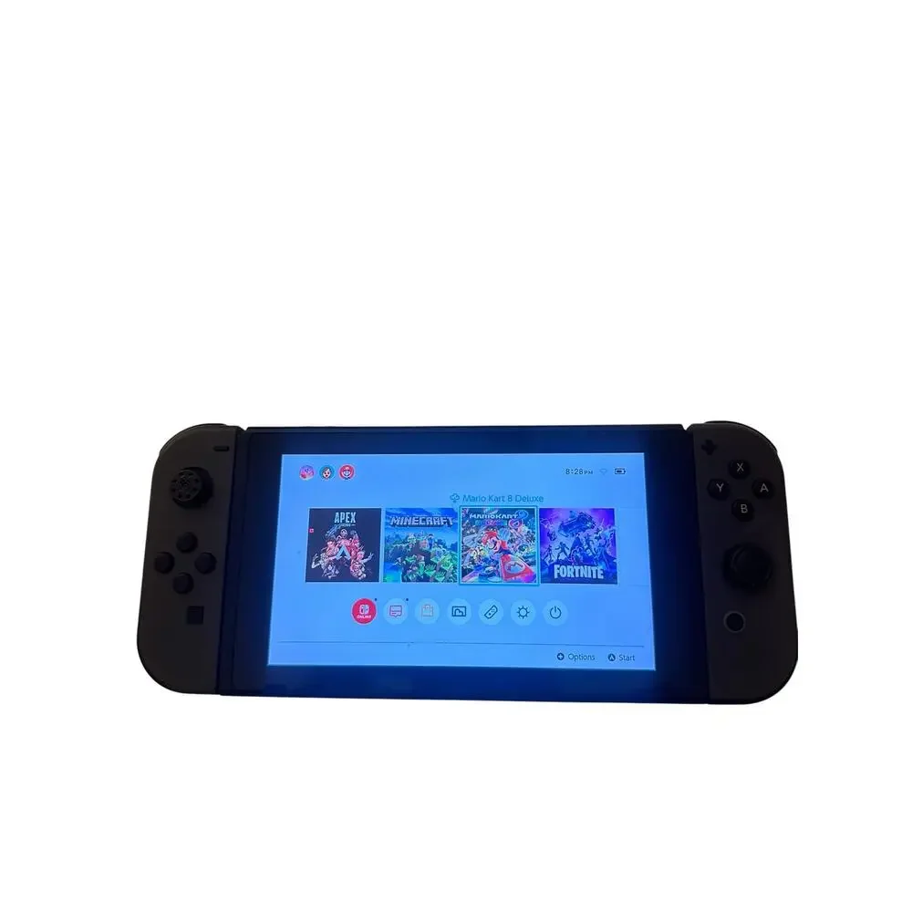 Nintendo Switch HAC-001 Console Bundle Dock Charger Grip Joy-Cons Read